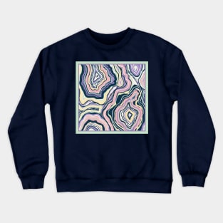 Colorful Agate Crewneck Sweatshirt